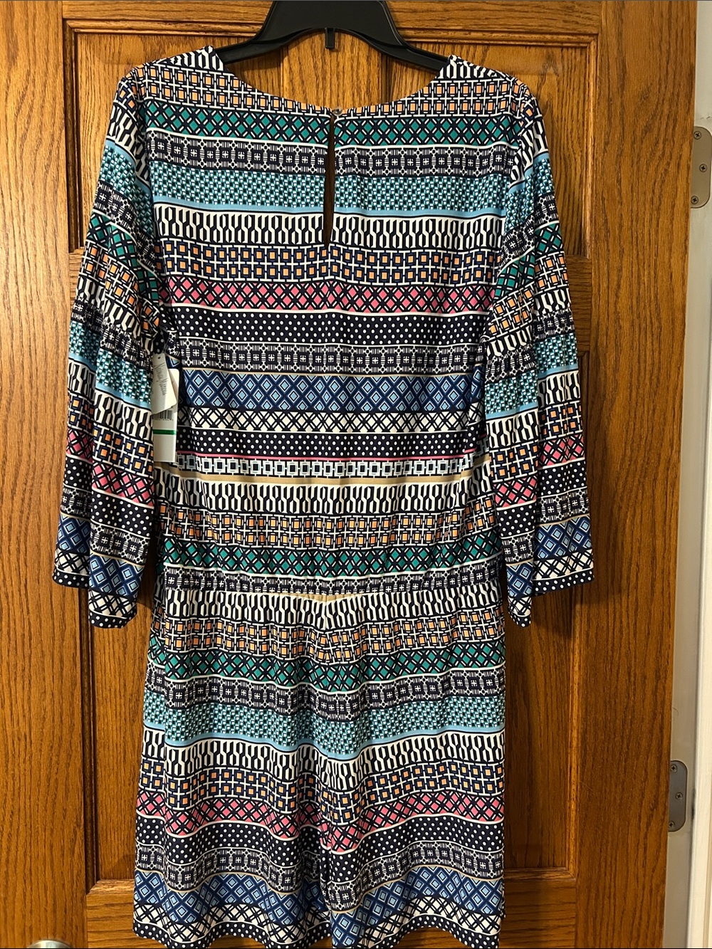 Geometric Multicolor Patterned Romper - Picture 6 of 10